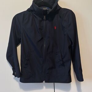 Boys Polo Ralph Lauren lined windbreaker/ rain jacket size medium 10/12